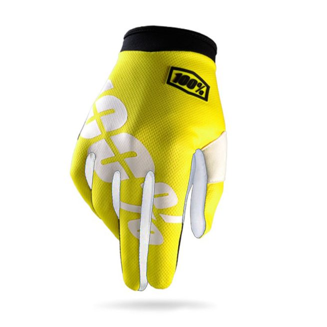 Guantes 100% itrack Neon Yellow