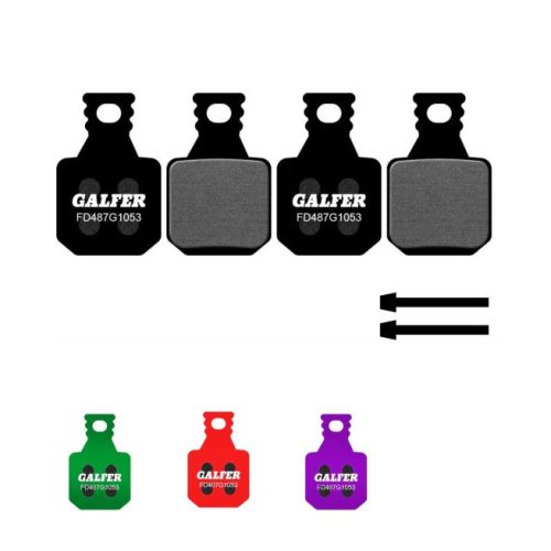 Pastillas de freno de disco Galfer para Magura MT5 y MT7 (4 pistones), compuesto de alto rendimiento FD487, con excelente potencia de frenado, modulación y durabilidad para MTB y e-bike.