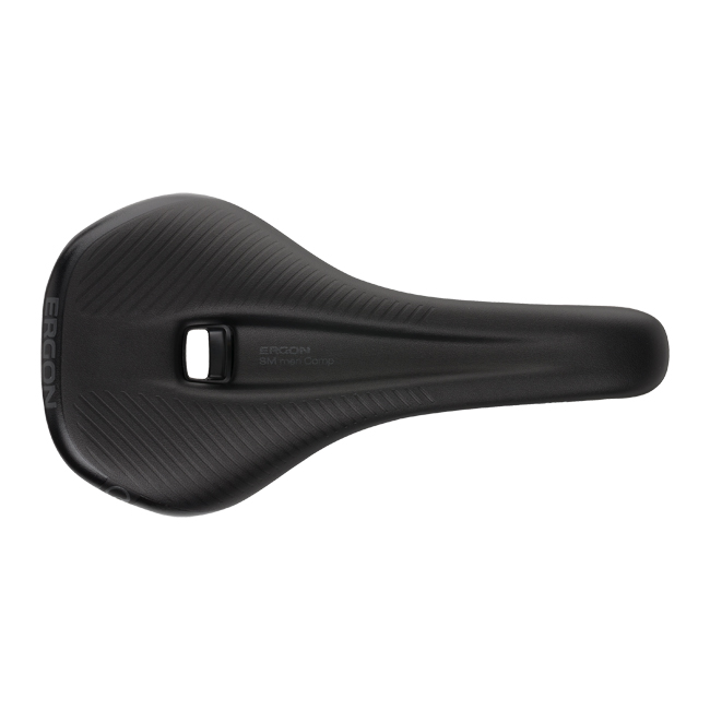 Sillin ERGON SM COMP Negro, diseñado ergonómicamente para una mayor comodidad en la bicicleta