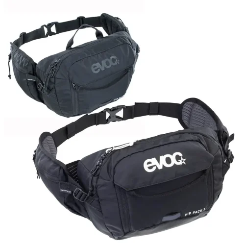 Riñonera EVOC Hip Pack 3L+Bolsa 1.5L Negro para mtb
