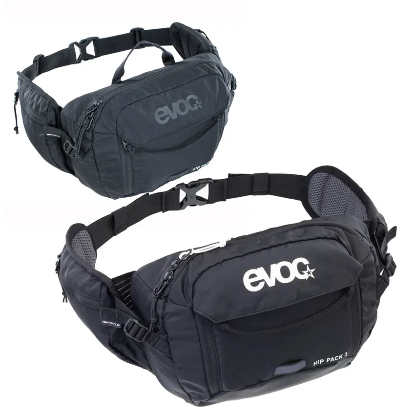 Riñonera EVOC Hip Pack 3L+Bolsa 1.5L Negro para mtb