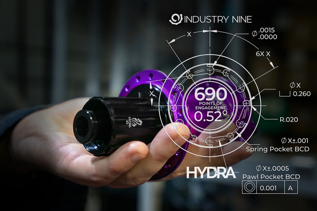 Bujes Industry Nine Hydra para montajes de ruedas a la carta para Enduro mountain bike.