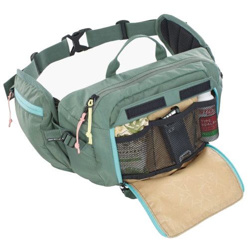 Riñonera EVOC Hip Pack 3L+Bolsa 1.5L Verde