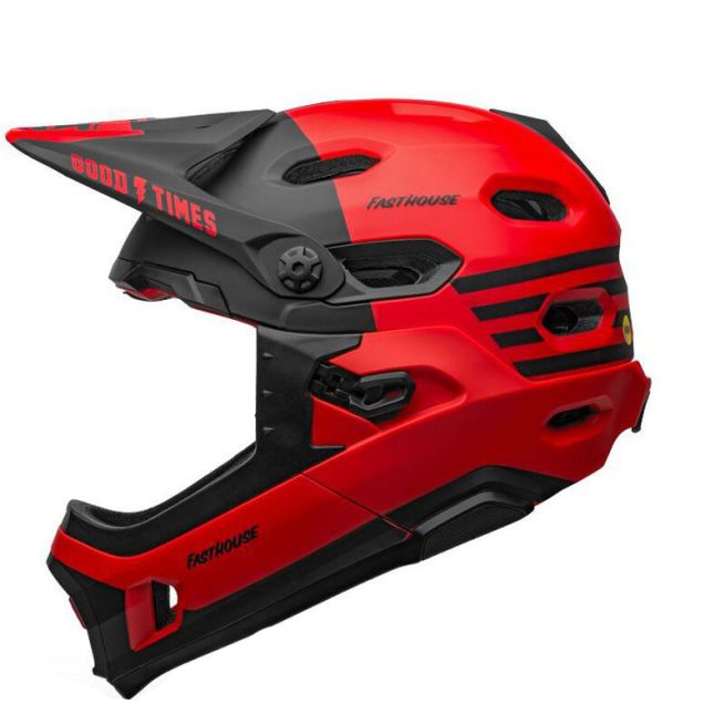 Bell Super DH Mips Spherical Fasthouse Matte Red/Black