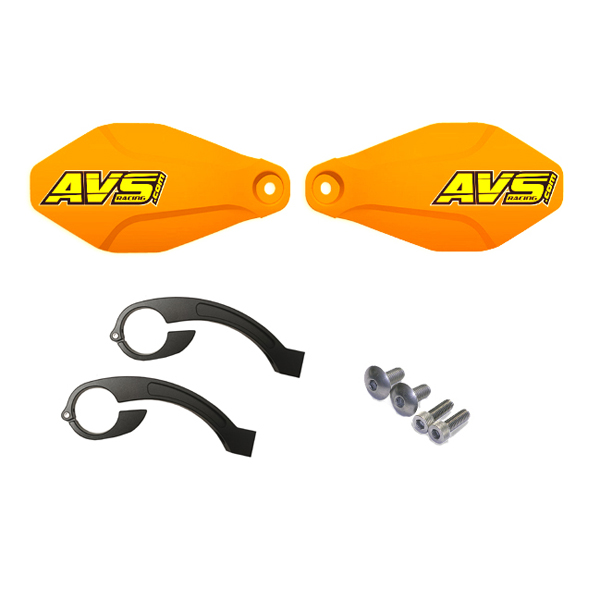 Protecciones de manos AVS soporte aluminio naranja basic