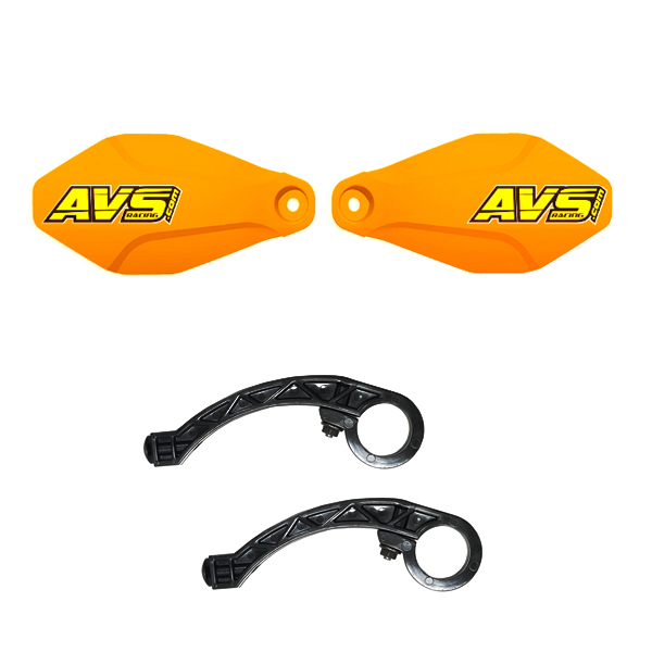Protecciones de manos AVS soporte plástico naranja neon