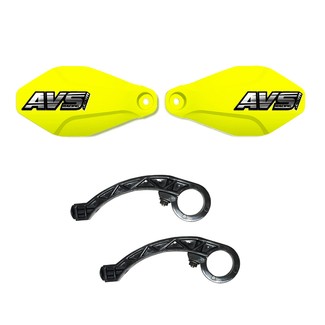 Protecciones de manos AVS soporte plástico amarillo neon