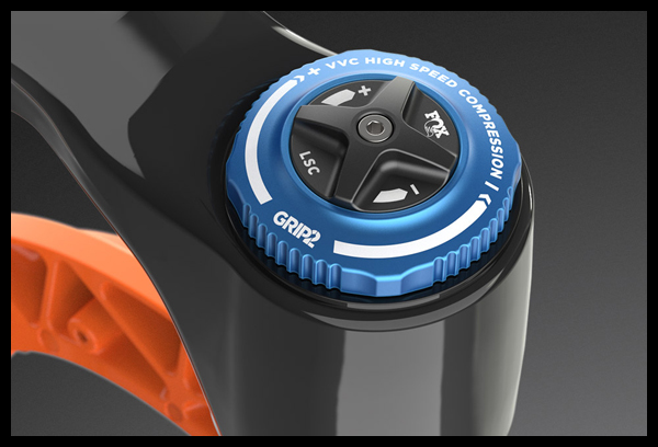 Puente inferior y eje flotante de la horquilla Fox 36 Factory Grip2 Black