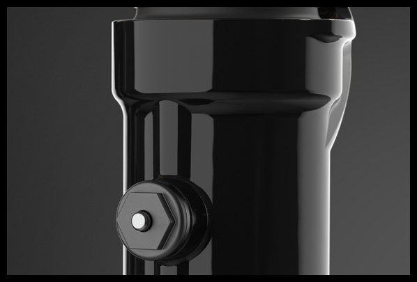 Corona de la horquilla Fox 36 Factory Grip2 Black con tratamiento Kashima Coat