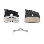 Pastillas de freno de disco Shimano N04C Metal con aletas de refrigeración para MTB, compatibles con XTR, XT y SLX. Juego de pastillas metálicas de alto rendimiento con muelle incluido, ideales para enduro, trail y descenso. Repuesto original Shimano
