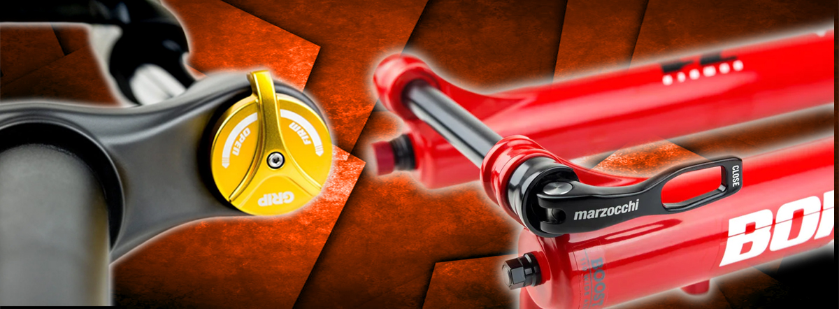 Horquilla Marzocchi Bomber Z1 Red con barras de 36 mm