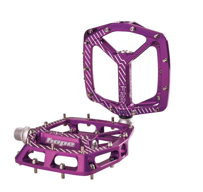 Hope F22 purple flat pedal
