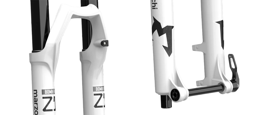 Horquilla Marzocchi Bomber Z1 Limited Edition White con barras de 36 mm