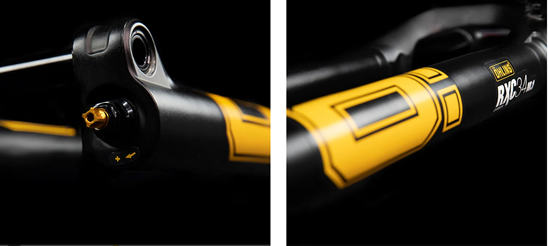 Horquilla Öhlins RXC34 m.1 Carbon Air OTX14 Remote con corona y tubo de carbono