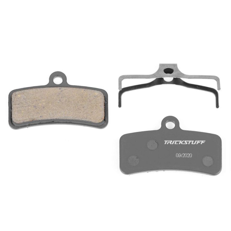 Pastillas de freno de disco Trickstuff con muelle separador incluido, diseñadas para ofrecer frenado potente, preciso y consistente en MTB.