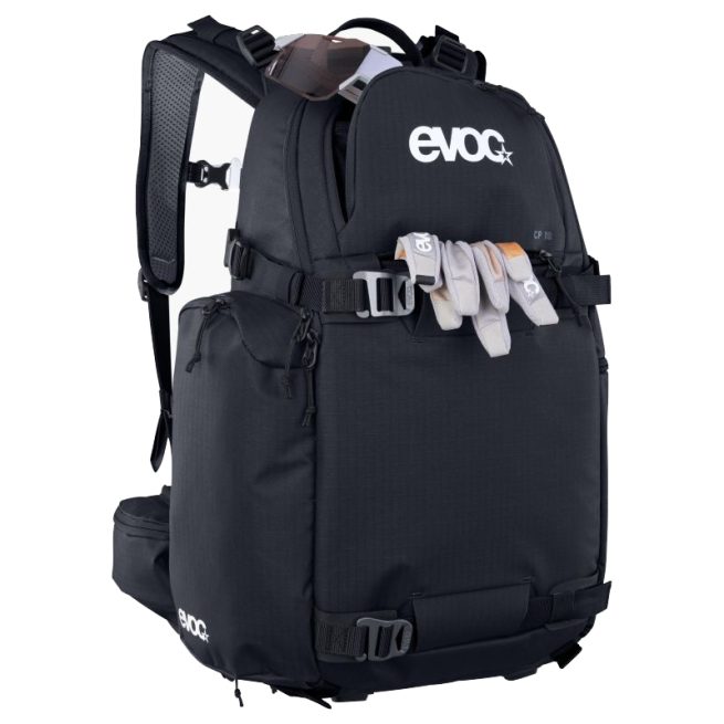 Mochila Evoc Photo Backpack CP 18 para proteger equipos fotográficos mientras se realiza deporte, como mtb, esquí, snowboard, trekking