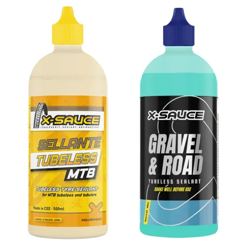 Líquido Tubeless X-Sauce para mountain bike, gravel o carretera, envases de 500 ml