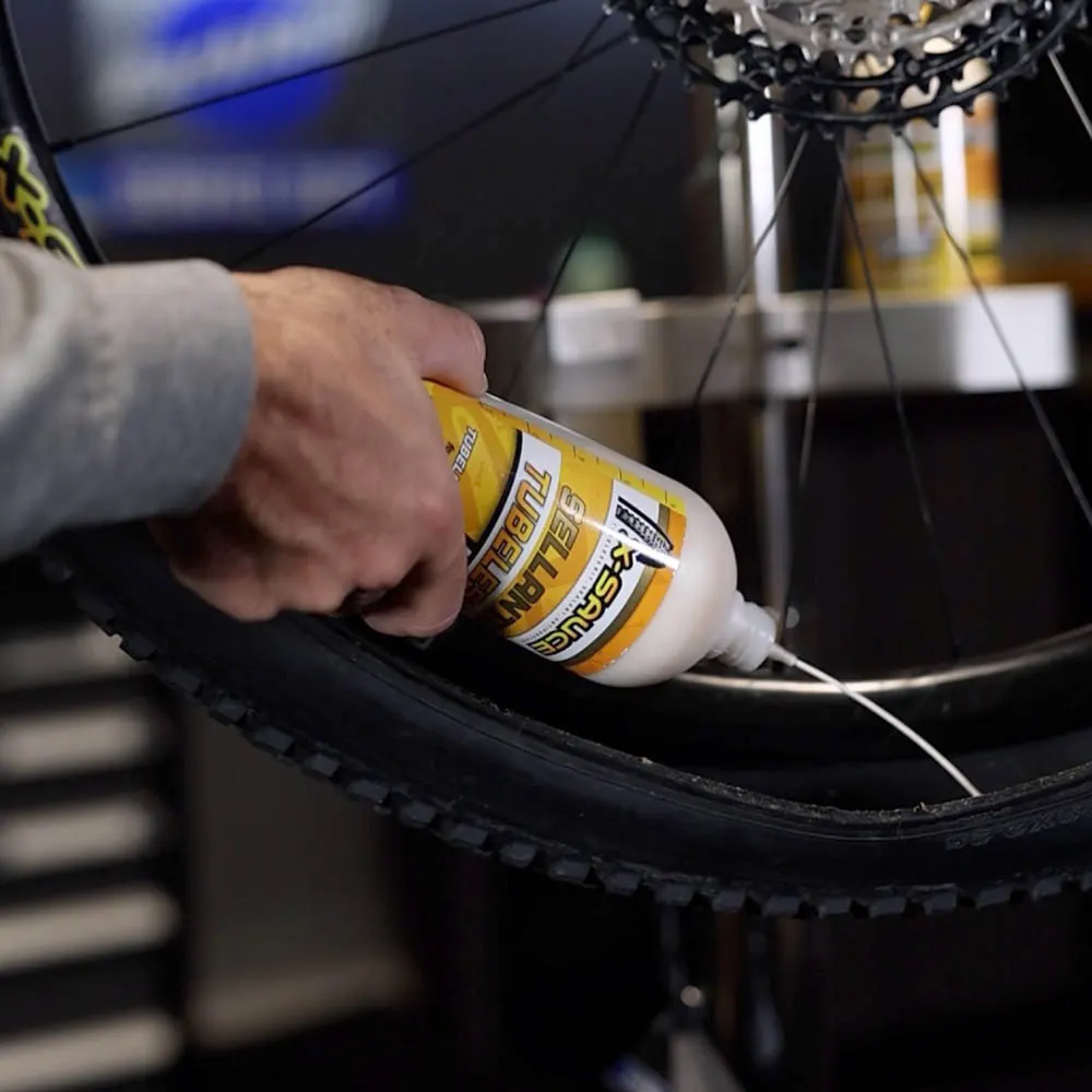Líquido Tubeless X-Sauce para uso en mtb