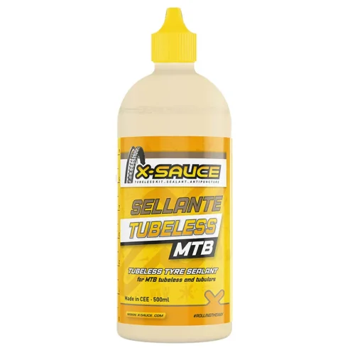 Líquido Tubeless X-Sauce estandar para uso en mtb 500 ml