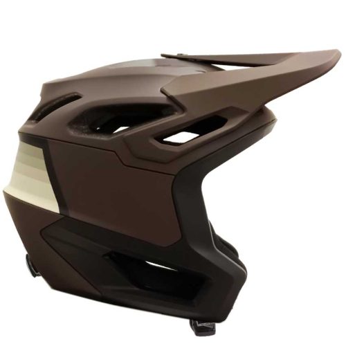 Casco Fox Dropframe Pro Grid Cocoa con cierre boa y mips