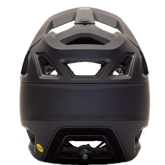 Casco FOX Proframe RS Matte Black con sistema mips y cierre boa, casco integral para mtb, enduro y ebikes