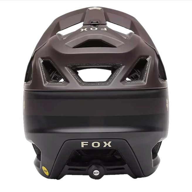 Casco FOX Proframe RS Taunt Cocoa con sistema mips integra y cierre boa