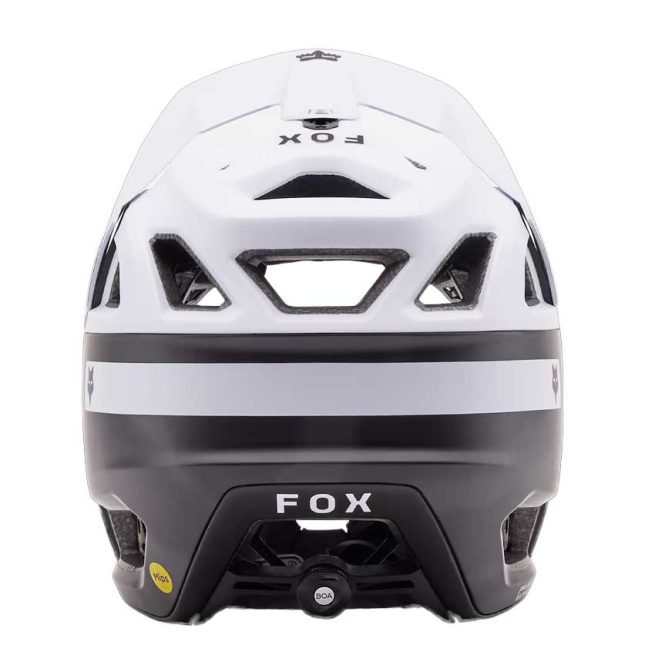 Casco FOX Proframe RS Taunt White con sistema mips integra y cierre boa