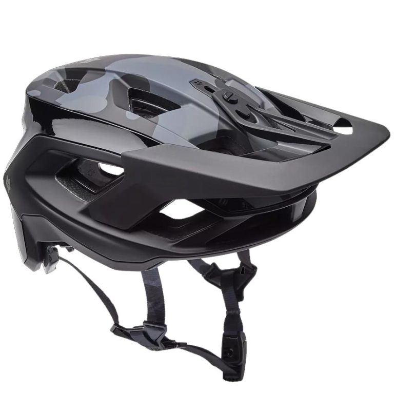 Casco Fox Speedframe RS Black Camo con mips integra split, cierre boa y soporte para gafas
