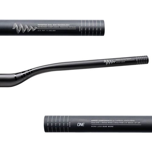 Manillar OneUp V2 Carbon para mtb en varias medidas, con un diseño que mejora control y comodidad para XC, Trail y DH