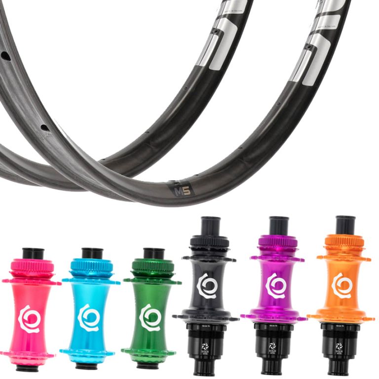 Ruedas Enve M5 Pro MTB con bujes Industry Nine Solix de colores, ruedas de carbono ultraligeras para XC y downcountry con llantas tubeless ready de alto rendimiento y máxima precisión para bicicletas MTB 29”