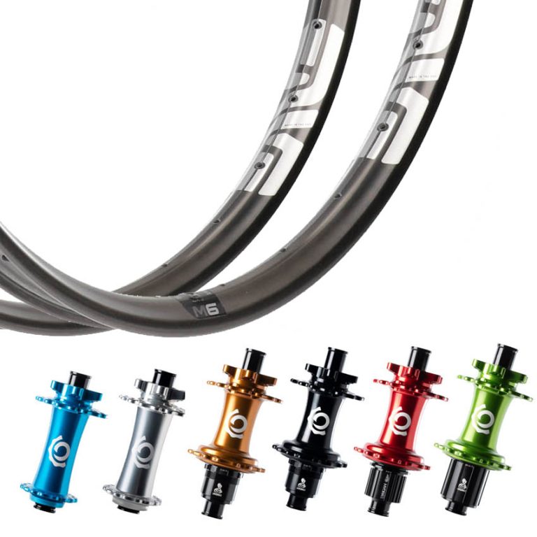 Ruedas Enve M6 MTB con bujes Industry Nine Hydra2 de colores, ruedas de carbono para trail y all mountain con llantas tubeless ready de alto rendimiento, máxima precisión, rigidez y enganche instantáneo para bicicletas MTB 29”