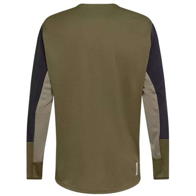 Camiseta Manga Larga Fox Defend Olive Green de hombre para MTB, enduro y dh