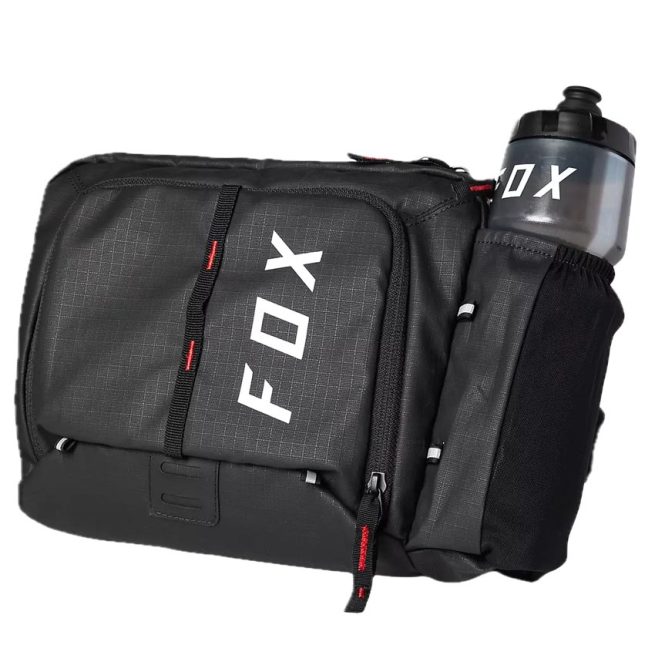 Riñonera Fox Lumbar Hydration Pack 5L negra con ajuste lumbar y depósito de 2 litros