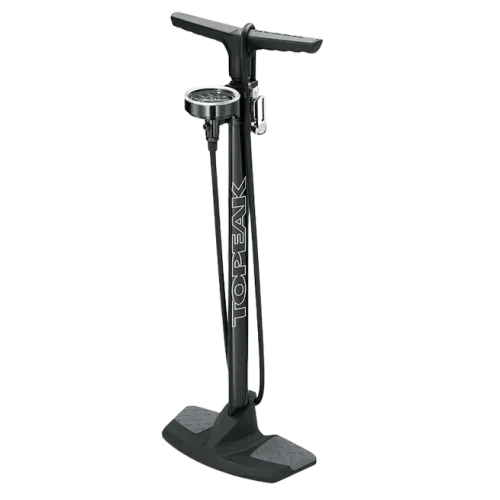 Bomba de pie Topeak Joeblow Pro DX , hasta 200 psi, con manómetro extra grande para mountain bike.