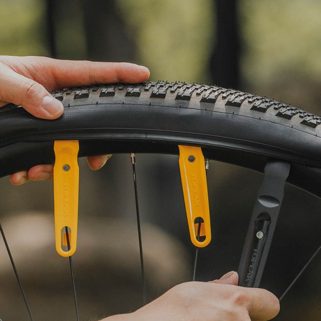 Desmontables Topeak Shuttle Lever Pro, juego de tres desmontables para la mayor comodidad y facilidad