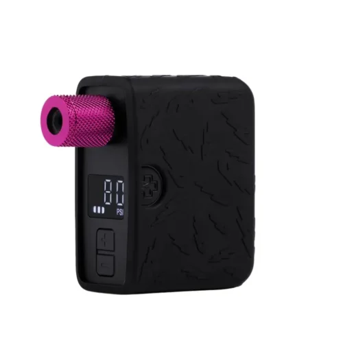 Mini inflador eléctrico Muc-Off Airmach Pro de aluminio, portátil, con pantalla LED y recarga USB-C