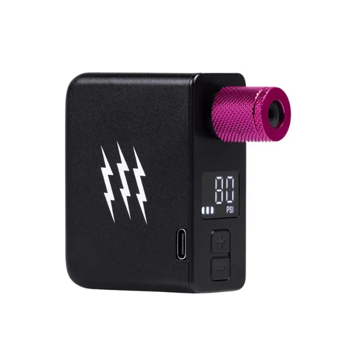 Mini inflador eléctrico Muc-Off Airmach Pro de aluminio, portátil, con pantalla LED y recarga USB-C