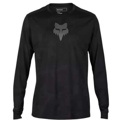 Camiseta Manga Larga Fox Ranger TruDri Black para enduro mtb