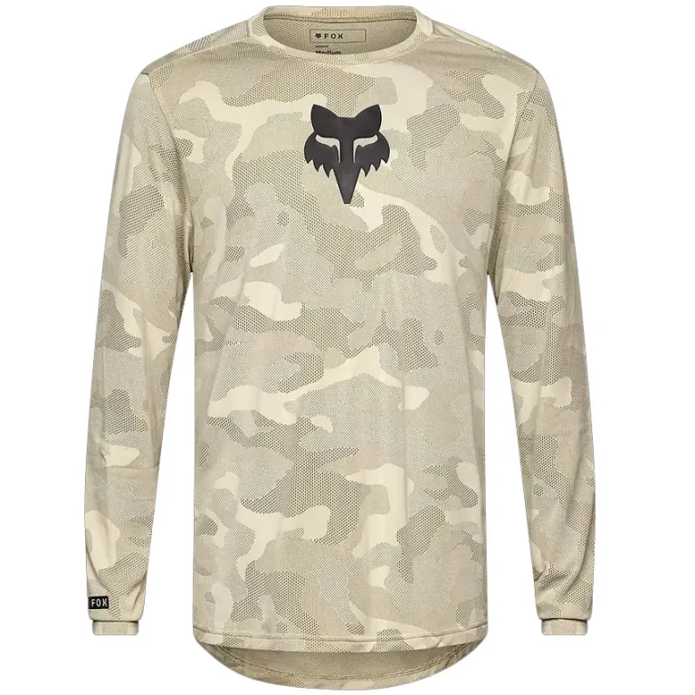 Camiseta Manga Larga Fox Ranger TruDri Cream para enduro y mountain bike
