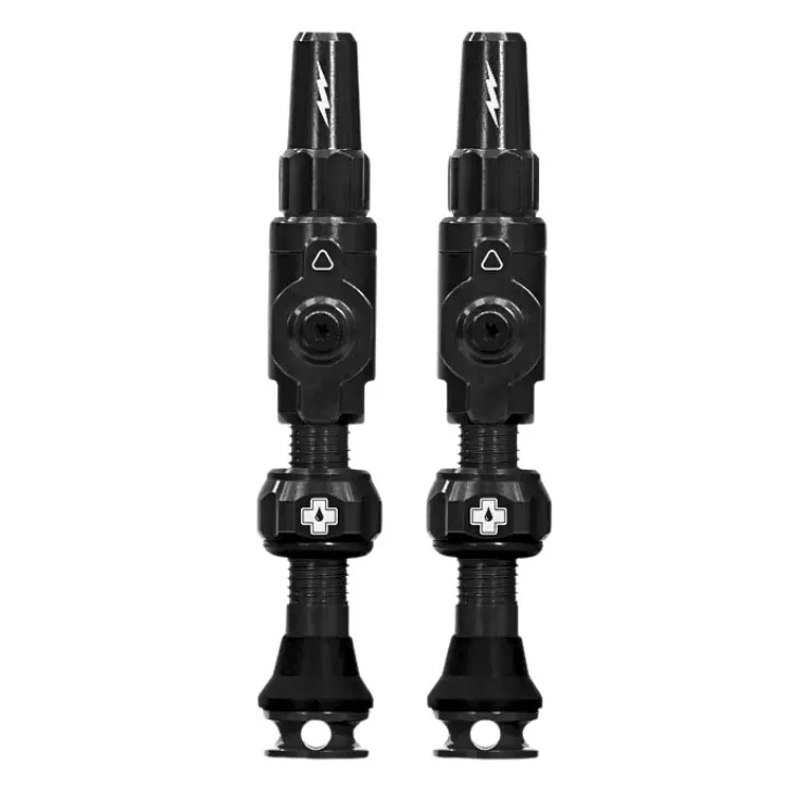 Válvulas Tubeless Muc-Off Big Bore Lite negro para tubelizar con alto flujo de aire