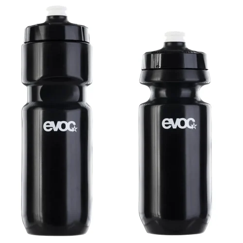 Bidón Evoc Negro para hidratación en mtb, de 550 y 750 ml