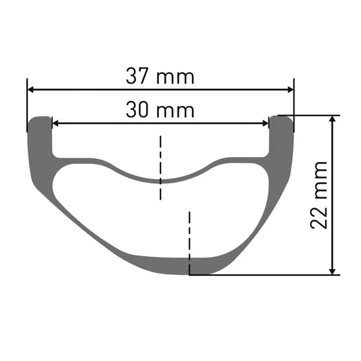 Llanta de Carbono DT Swiss XMC 320 perfil