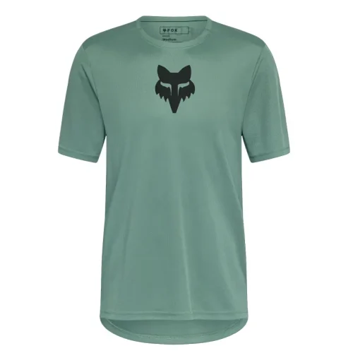 Camiseta Fox Ranger Head Verde pino para uso en mountain bike