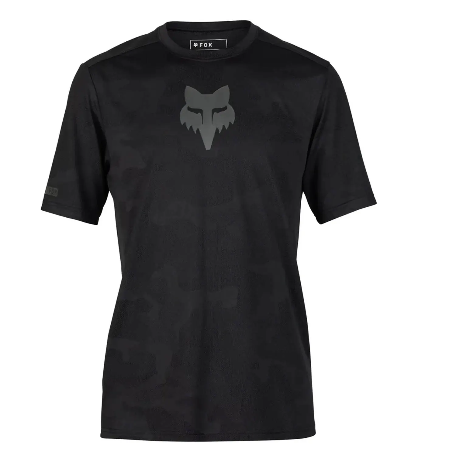 Camiseta Fox Ranger TruDri Black manga corta vista delantera para mountain bike, enduro y dh