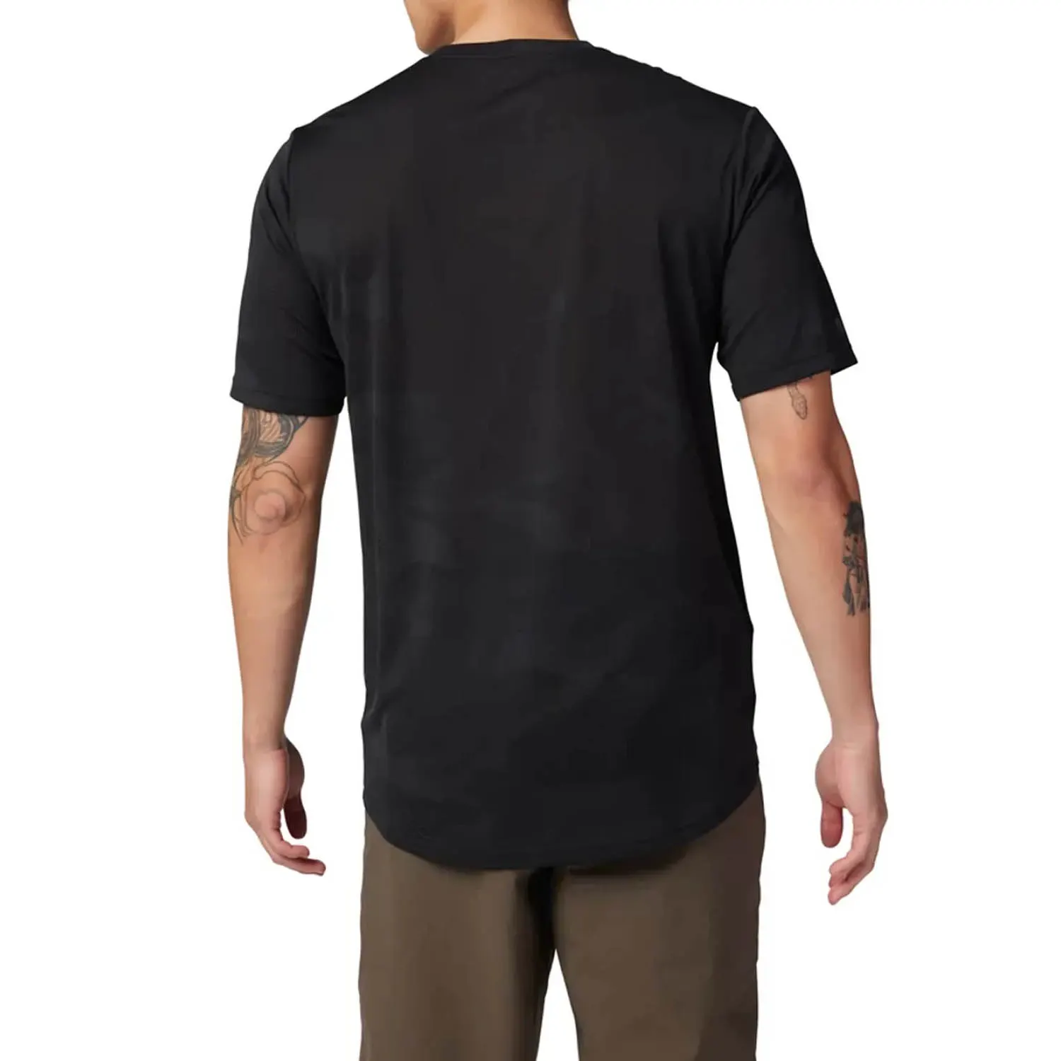 Camiseta Fox Ranger TruDri Black vista posterior para mountain bike, enduro y dh