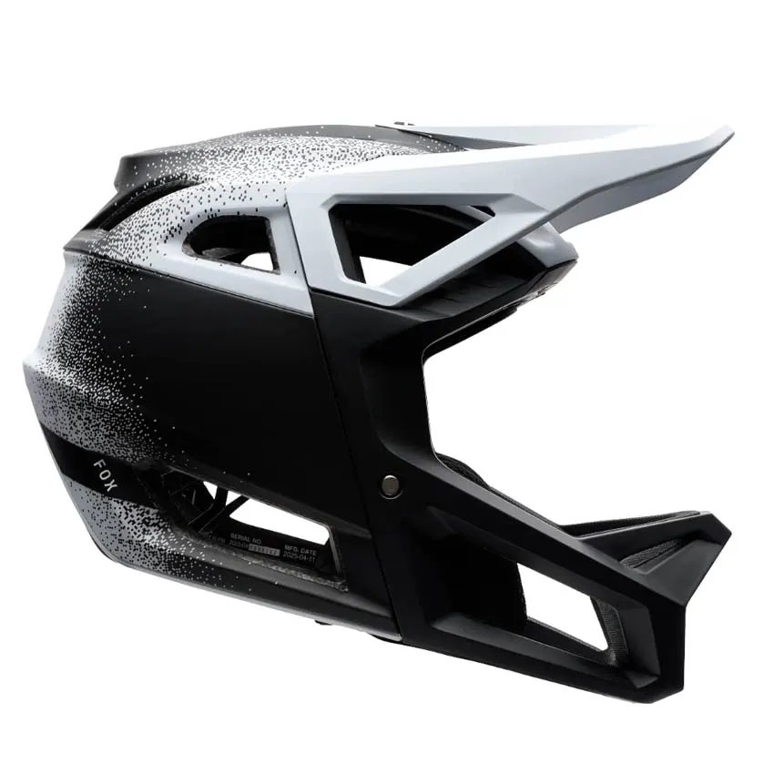 Casco FOX Proframe RS Aura White vista lateral, casco integral para enduro, descenso y ebikes