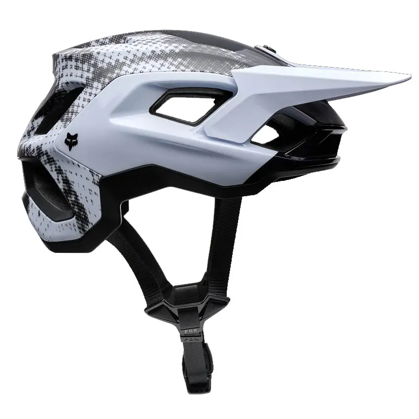Casco Fox Speedframe Pro Sense White lateral para mountain bike