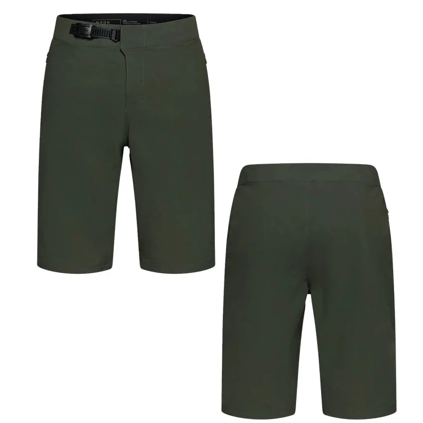 Pantalón corto Fox Ranger verde para uso en mountain bike, enduro y descenso