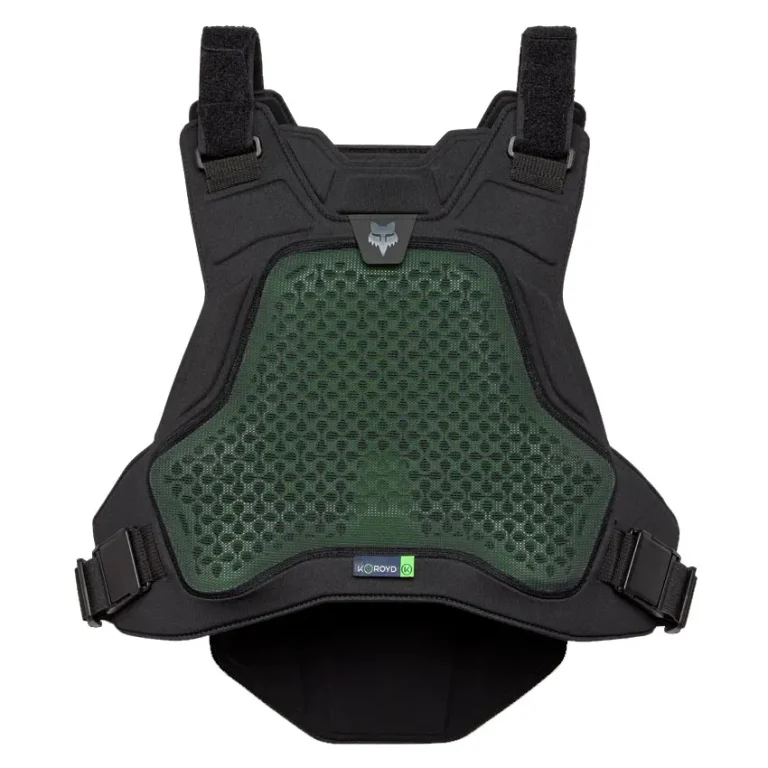 Peto Protector Fox Airframe con protección koroyd vista frontal, protector de pecho y espalda para mtb, enduro y dh