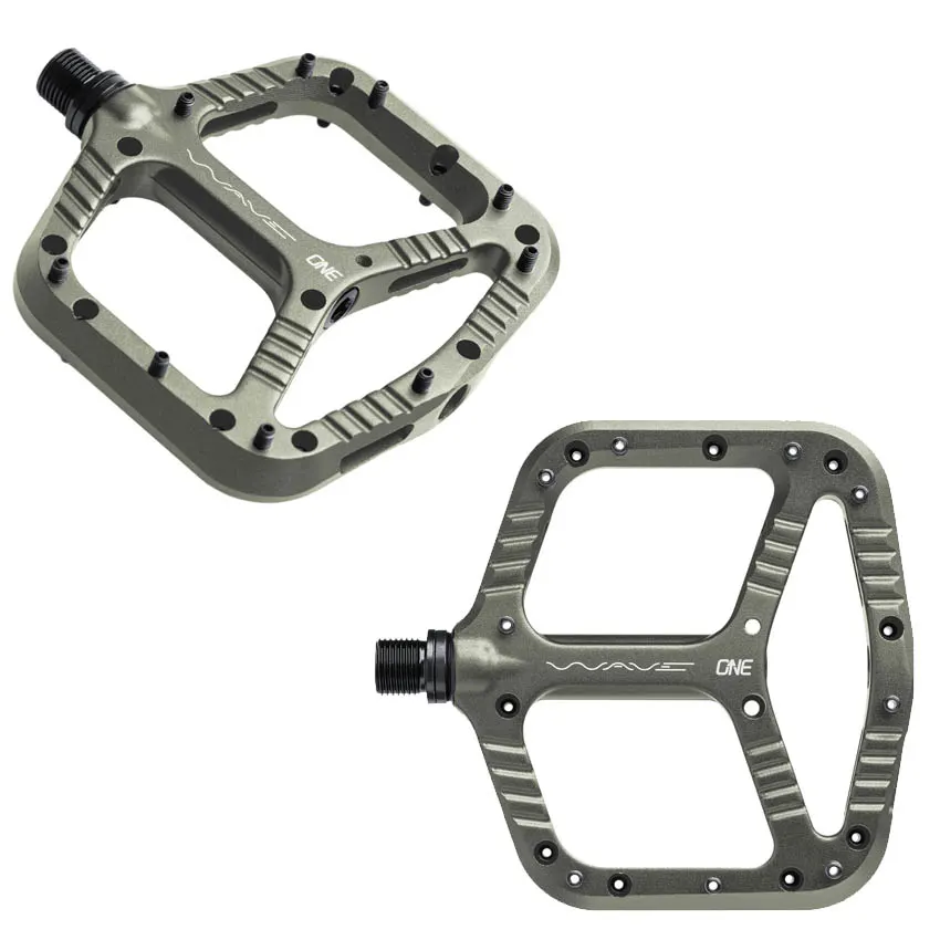 Pedales MTB Plataforma Oneup Wave Aluminio gris